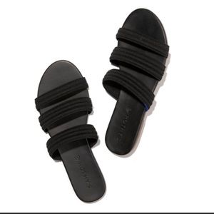 Rothy’s Black Triple Band Sandals Size 8